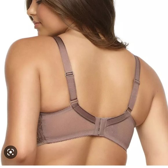 NWT Paramour By Felina Peridot Unlined Lace Bra Mink Color - Picture 4 of 5